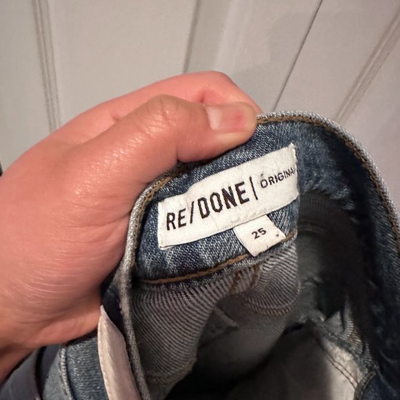 EUC Re/Done High Rise Ankle Crop - Picture 4 of 8